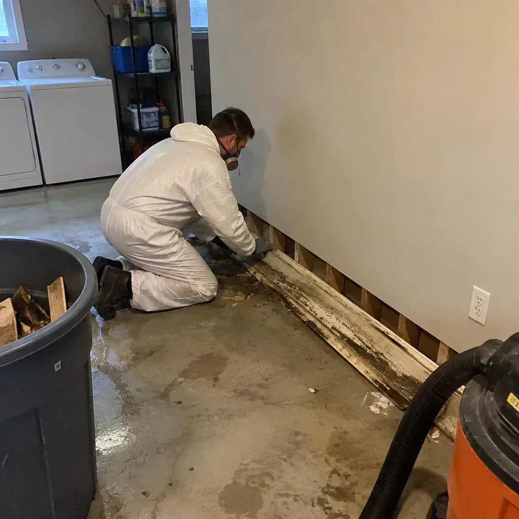 Belongings after a sewer backup in Minnesota